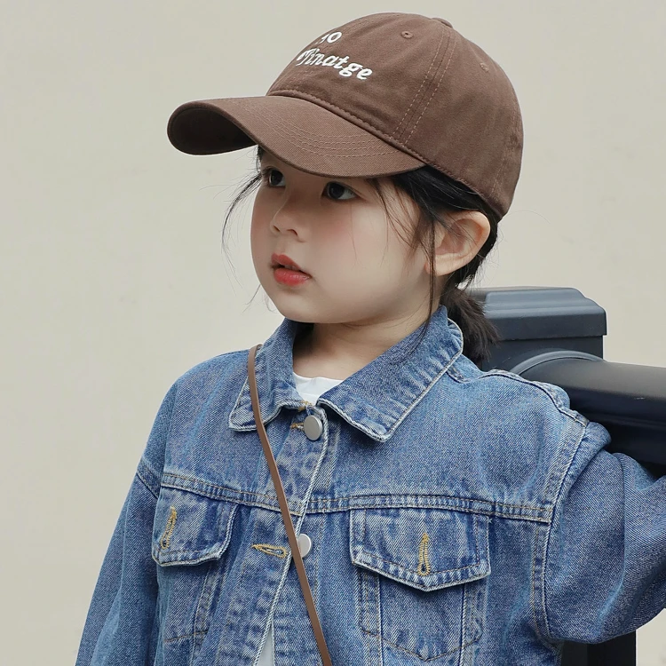 儿童帽子女孩春秋款鸭舌帽女童春季棒球帽宝宝遮阳防晒帽男童痞帅