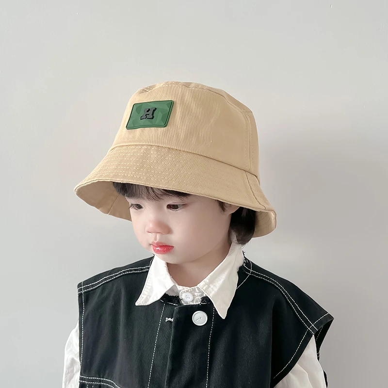 日系小标儿童帽子春秋季男童渔夫帽百搭宝宝遮阳帽薄款女童防晒帽