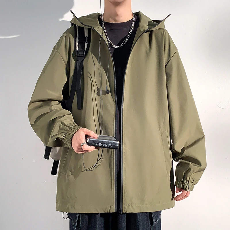 2024秋冬新款 港风光影墙大码防水冲锋衣夹克