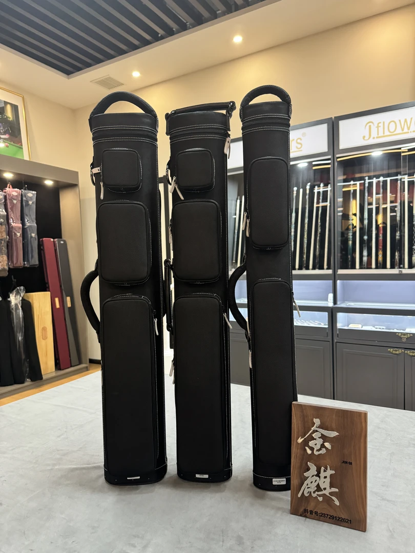 JB白线天蓝内胆5孔7孔12孔黑八九球台球杆杆包