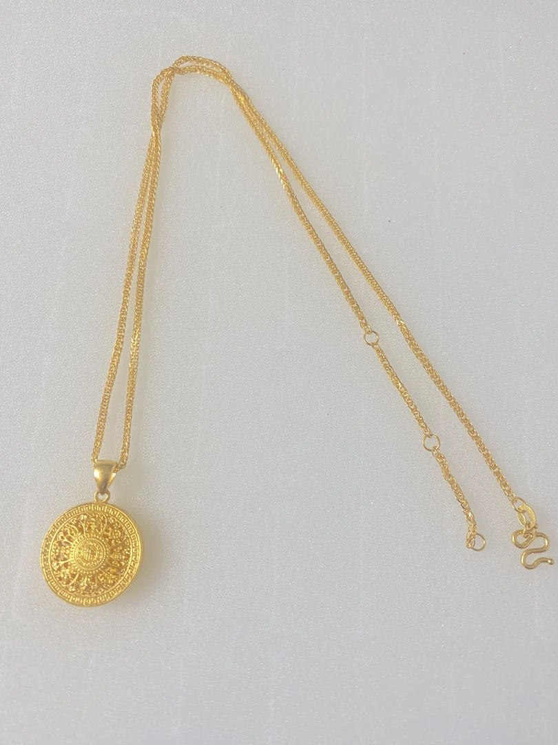 足金999 八宝罗盘套链 M