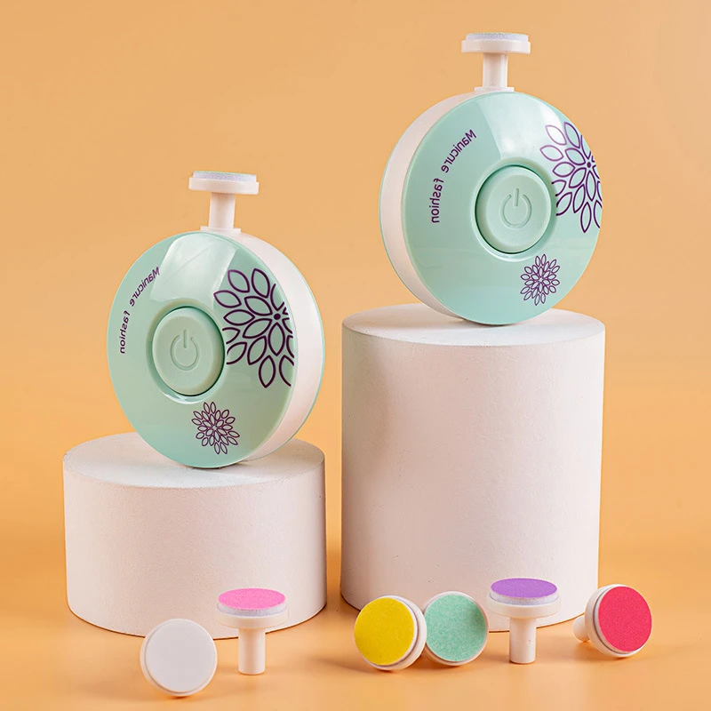 【3磨头套装】电动修甲器婴儿儿童磨指甲器宝宝指甲钳修甲器多功能