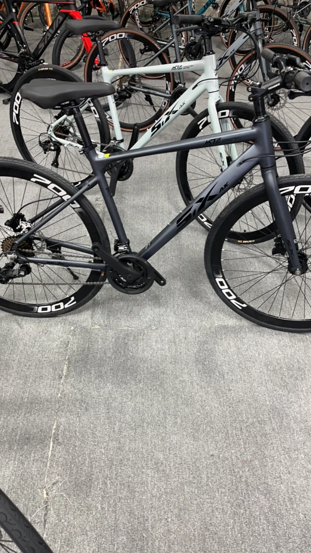 六枪SIXAK灰色27速油碟刹平把公路铝架