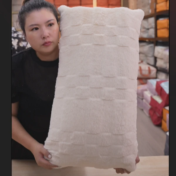 甜姿绒枕芯一对（两只）多色福利