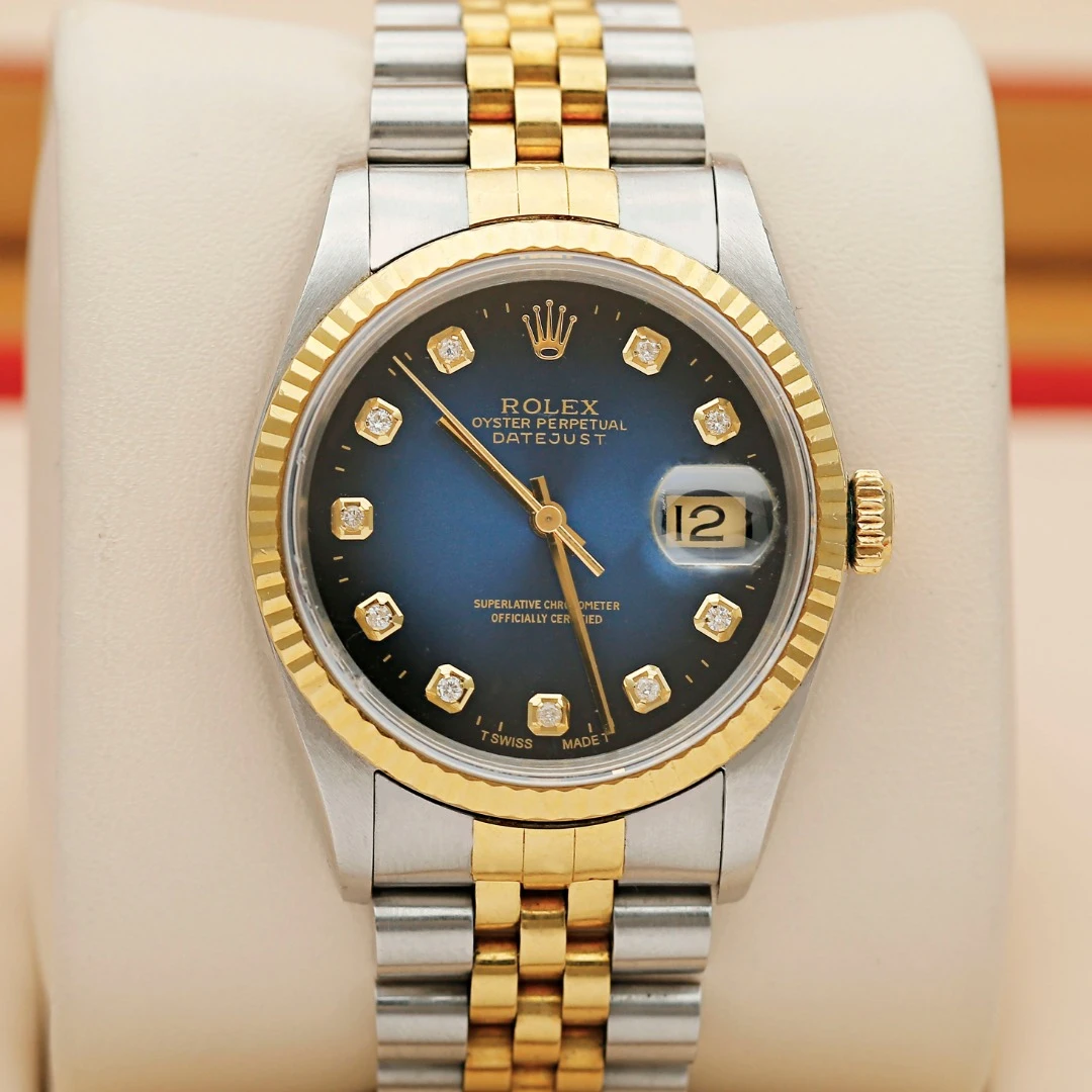 99新 Rolex/劳力士 日志型16233/自动机械/间金后钻/36mm/单表