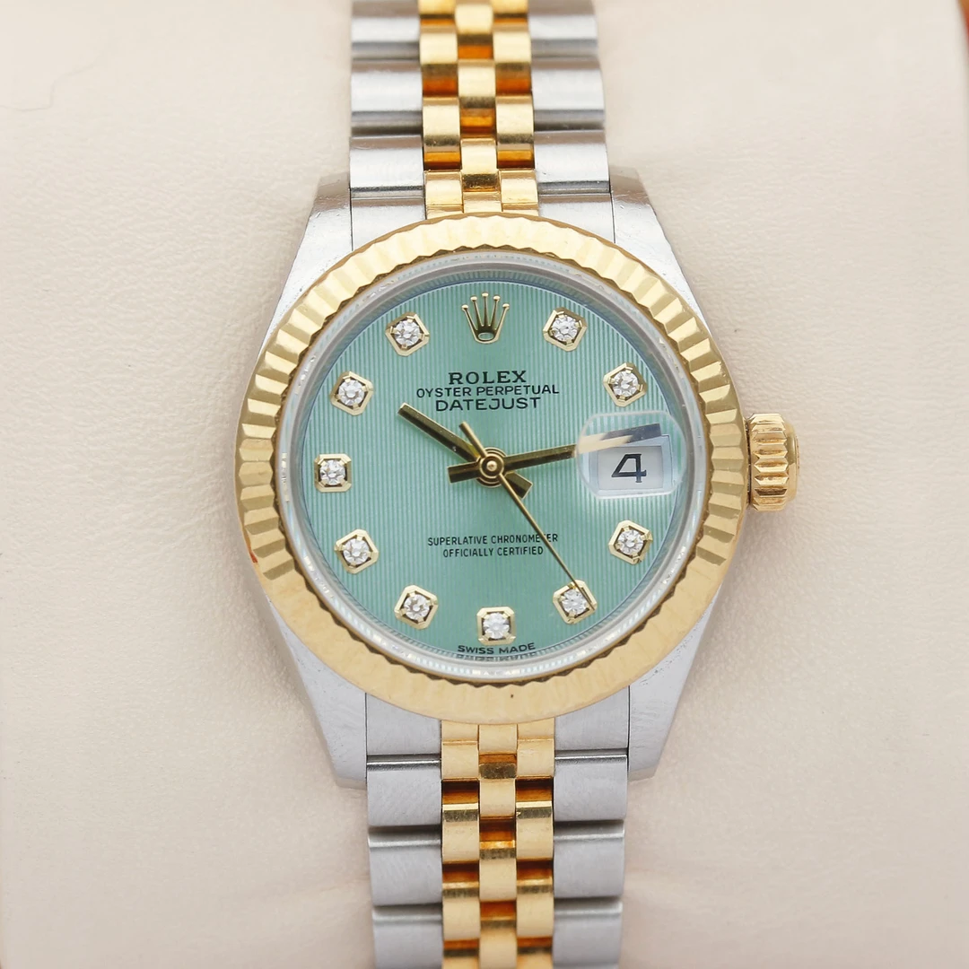 99新 Rolex/劳力士 捡漏价日志279173间金28mm原镶钻自动机械时尚