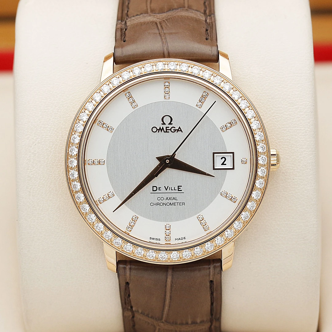 99新 Omega/欧米茄 碟飞系列/原钻/36.5mm/玫瑰金/自动机械