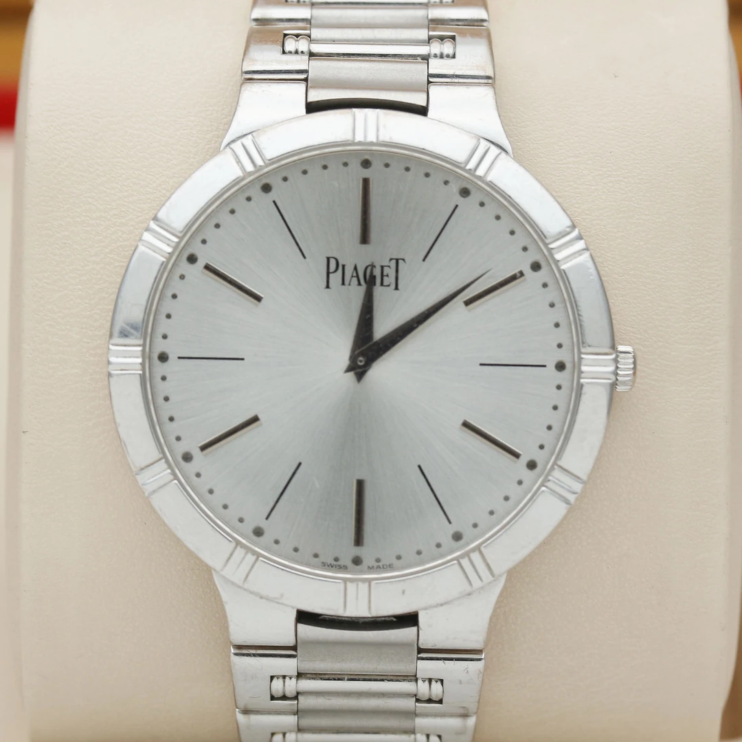 99新 Piaget/伯爵  珠宝腕表38表径白金手动机械男表