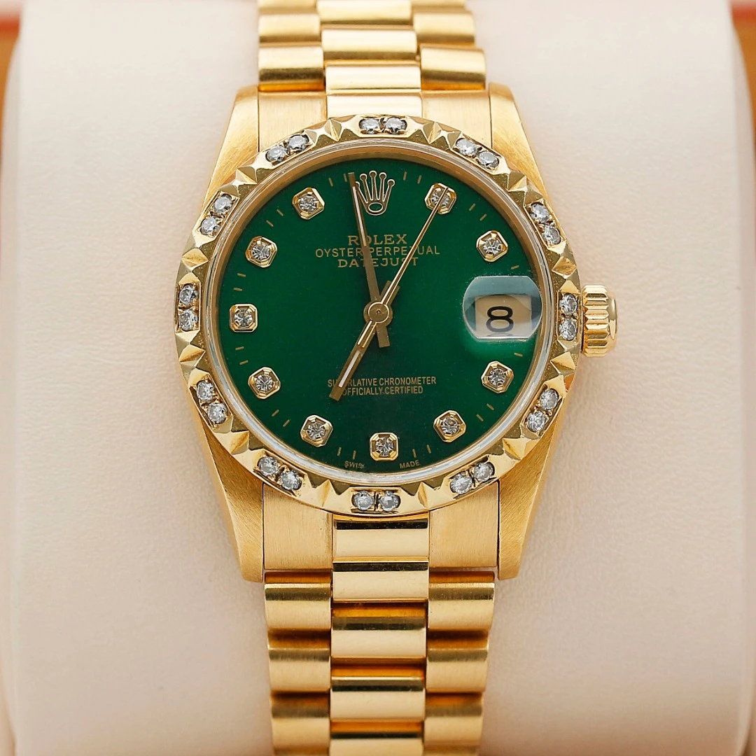 99新 Rolex/劳力士 日志68278/18K黄金后钻/31mm/自动机械单表