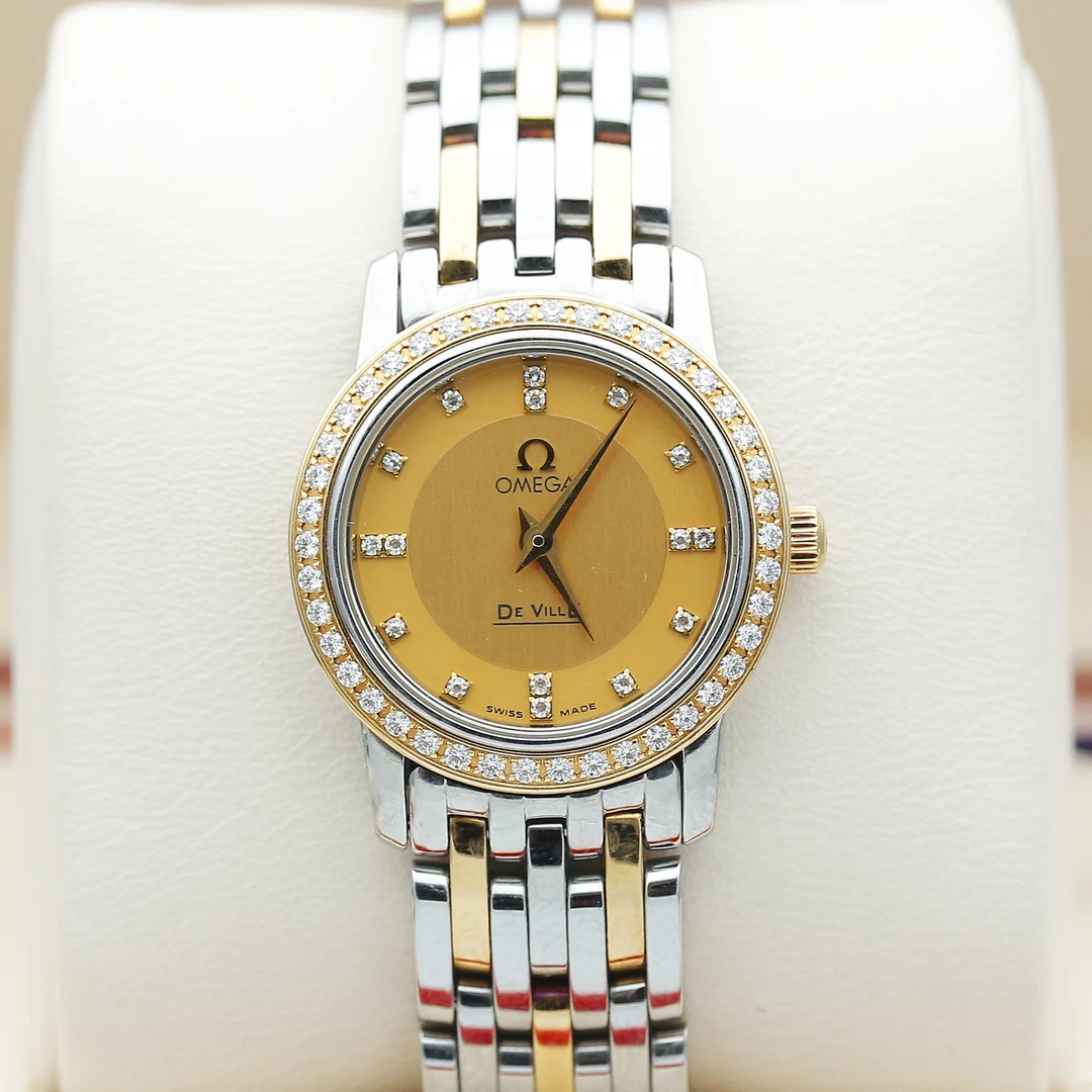 99新 Omega/欧米茄 【捡漏价】碟飞系列/间金/石英女表/22.5mm/单表