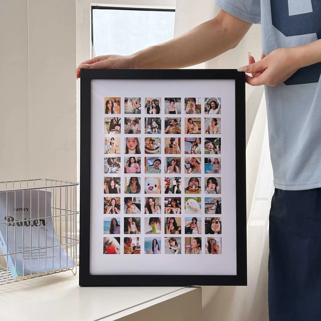 免费洗照片 48宫格相框挂墙照片框做成相框情侣照片定制diy礼物