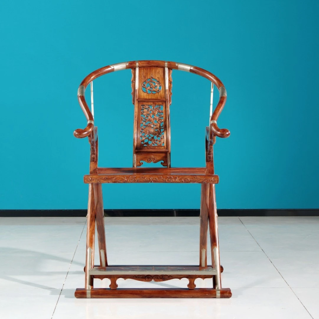 头把交椅-海南黄花梨老干料【降香黄檀】红木古典实木椅子成套