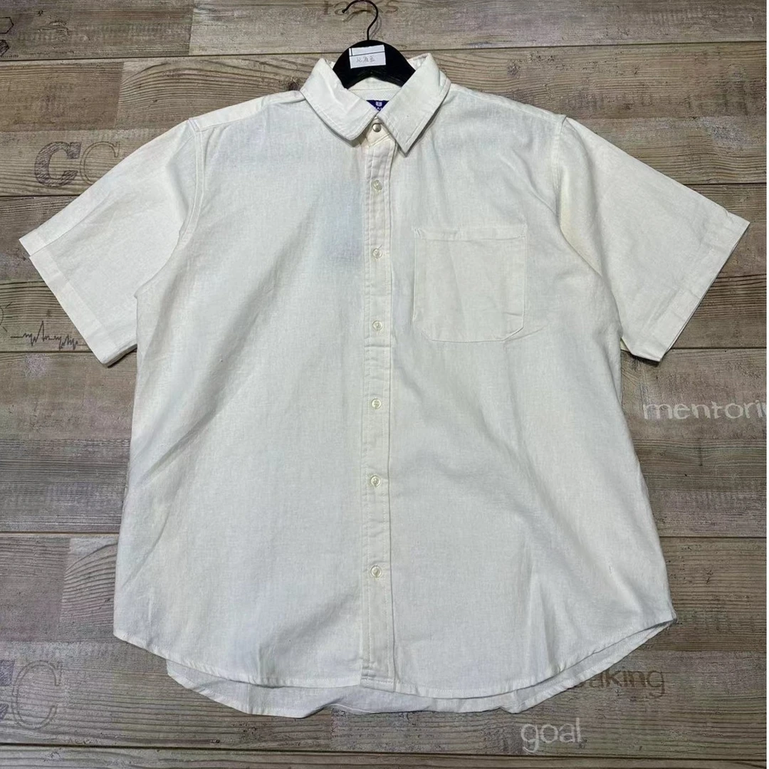 8165春夏新款紫标衬衫百搭时尚男款经典纯色盐系男友穿搭简约风