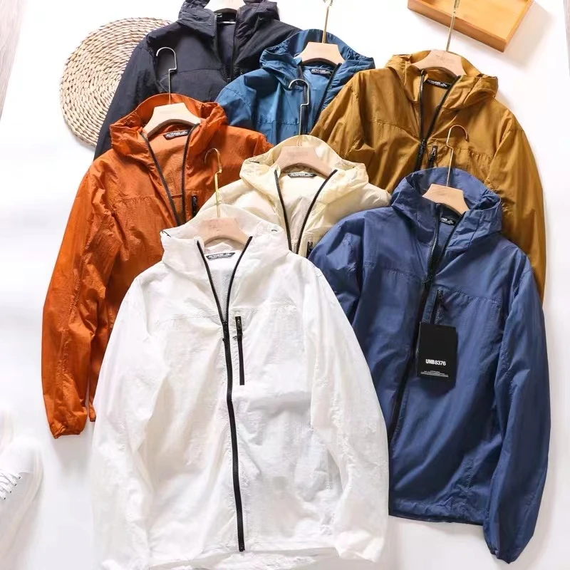 8376薄！户外防晒皮肤衣机能防水速干可收纳夹克外套男女同款潮