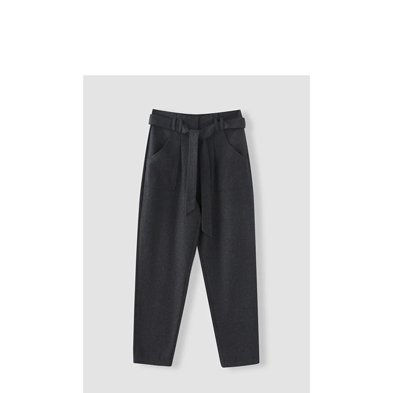 【直播间同价】UXPS067X休闲裤舒适简约直筒通勤深灰色