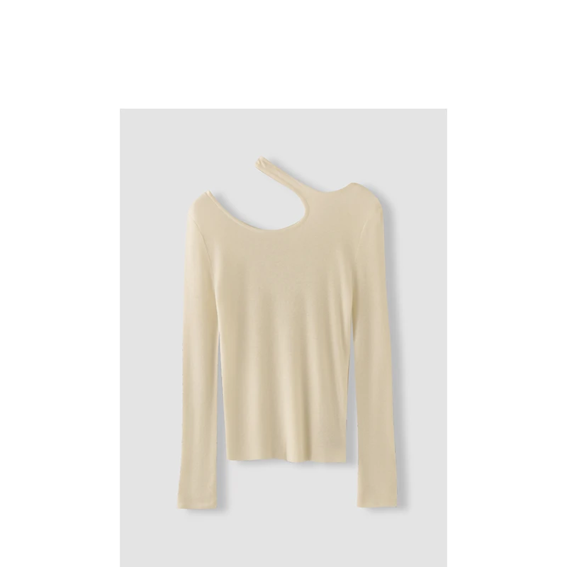 秋冬季纯色简约时尚设计针织女长袖百搭修身 HV7ZR036X