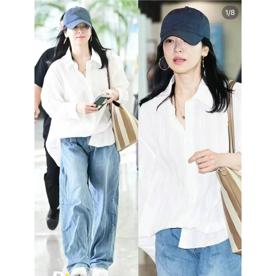 【乔妹】夏季新款简约气质百搭肌理感长袖衬衫短裤套装.T40709b