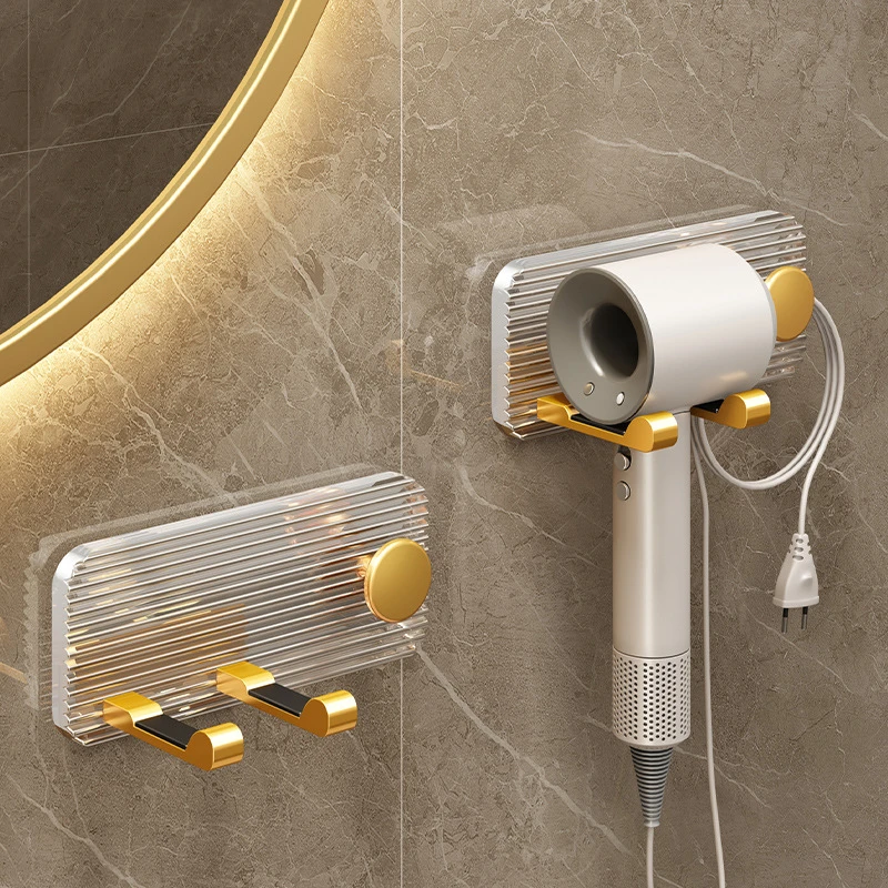 轻奢亚克力吹风机置物架免打孔卫生间戴森支架浴室壁挂式风筒收纳