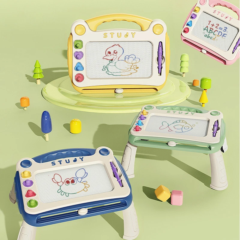 可擦磁性无尘孩子家用画画板幼儿园宝宝彩色涂鸦板婴幼儿绘画玩具