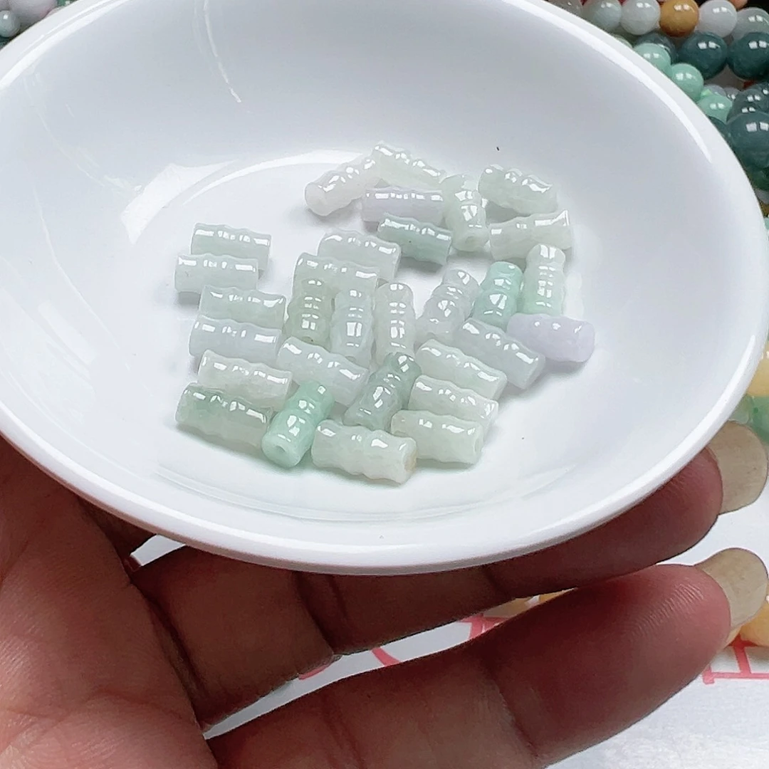翡翠散珠想***了散珠吊坠货主老华