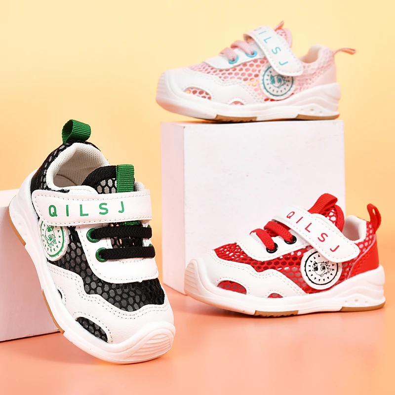 夏季单网透气童鞋软底0-3岁男女童防滑学步鞋潮款休闲运动小童