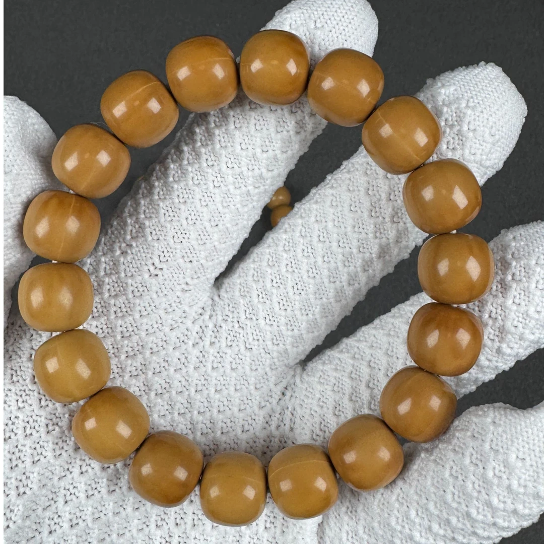 「简致」龙岩猴头老型手串13+mm全品无暇原皮原色文玩