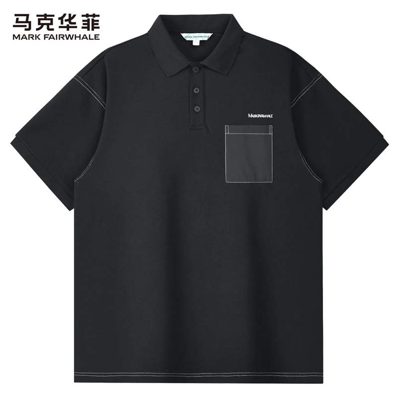 【冰爽透气】马克华菲翻领Polo衫男2025夏季新款潮流抗菌短袖T恤