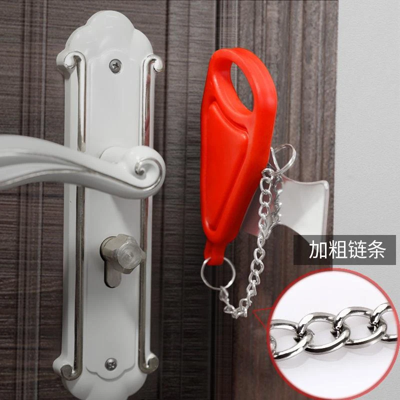 康娟01便携式阻门器外出防开门必备家用顶门器堵门防盗器