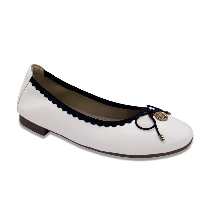 时尚夏季软羊皮单鞋圆头瓢鞋浅口奶奶鞋豆豆鞋女蛋卷鞋法式平底鞋