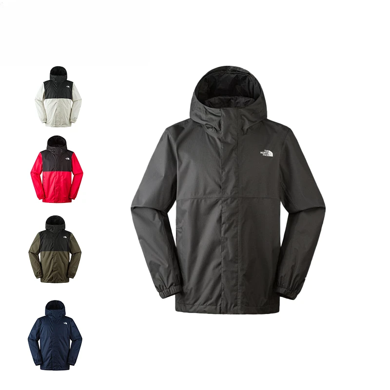 THE NORTH FACE/北面男款镭射logo防水透气城市户外连帽冲锋衣潮L
