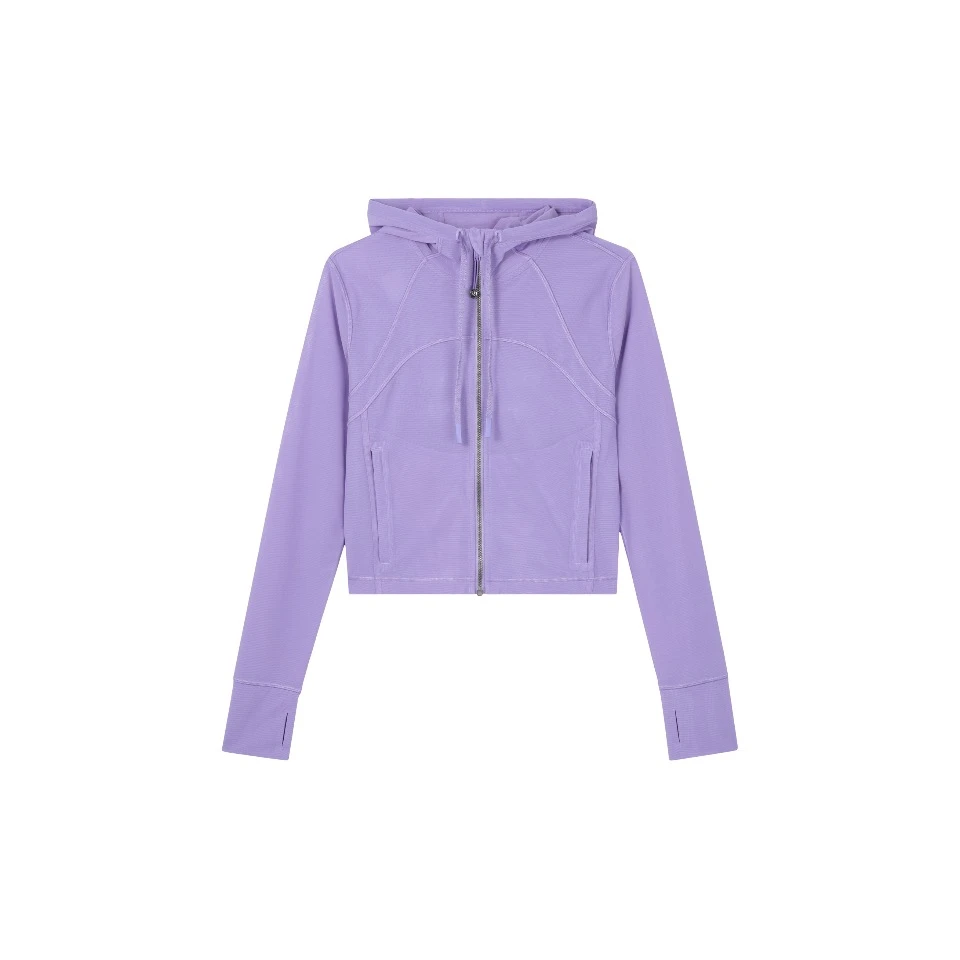 lululemon/露露乐蒙Defne 系列 Mesh HoodedCropped网眼连帽外套