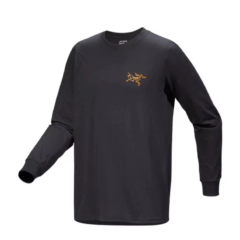 ARC'TERYX/始祖鸟男款龙年MultiBirdLogo Ls后背字母Logo印花长袖