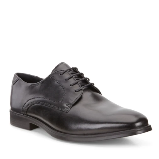 Ecco/爱步男士正装商务德比皮鞋 621634 舒适 时尚 系带  黑色