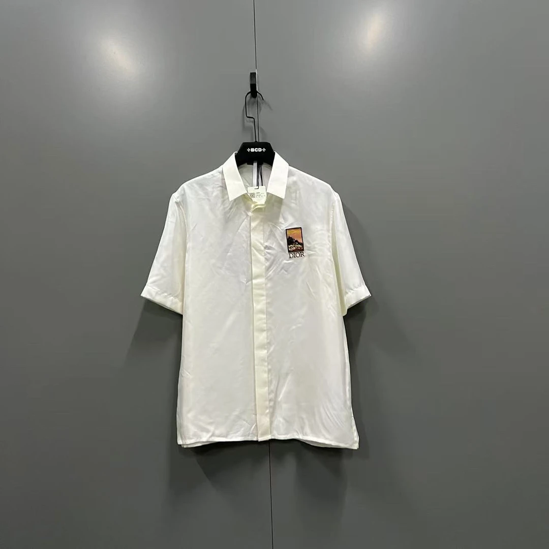 Dior 迪奥 字母风景图案短袖衬衫 39码/全新/公价10000/