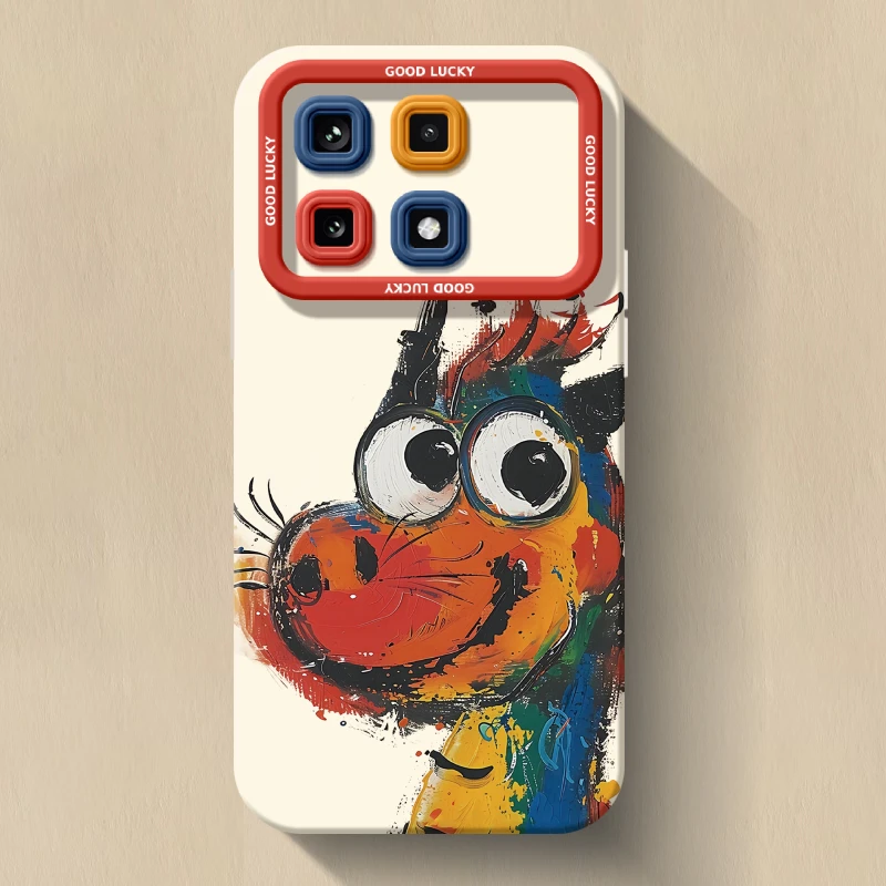 油画恐龙适用小米红米k70至尊版手机壳k70pro可爱k70高级感pro女