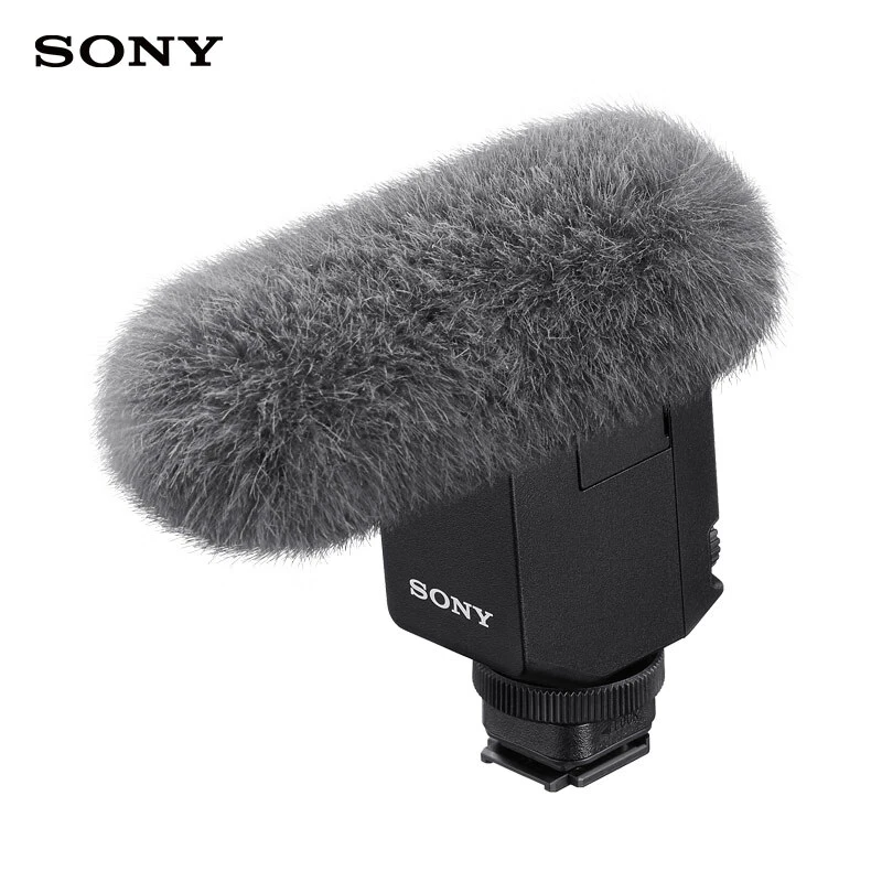 索尼ECM-B10枪型麦克风 紧凑小巧 支持数字音频收音 直播设备全套