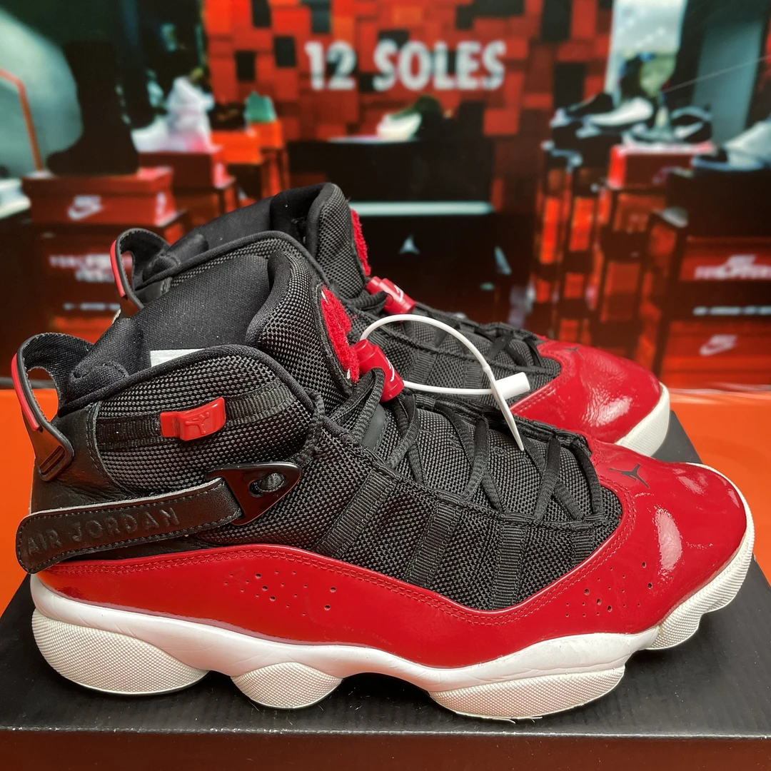 42.5码 中古 Nike AJ6 Rings 篮球鞋 黑色 无盒