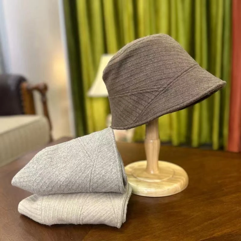 秋冬 女帽渔夫帽可折叠百搭纯色盆帽显脸小时尚