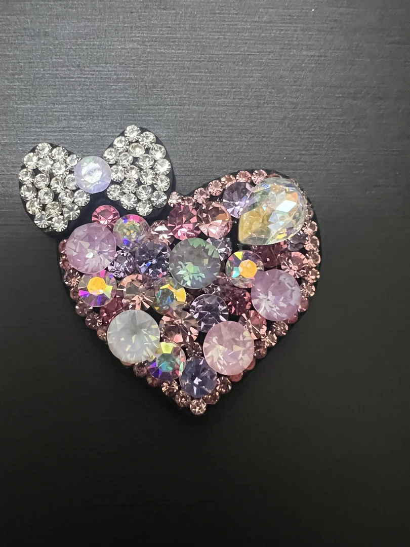 【爱心】发夹时尚饰品可爱头饰气质轻奢发卡发饰彩色紫色洋气发夹