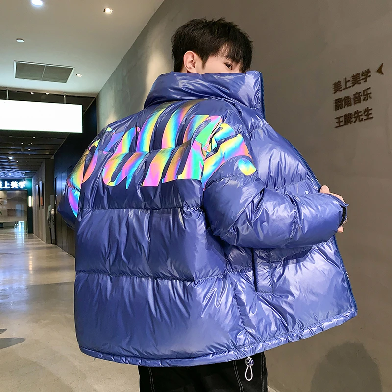 羽绒服男女秋冬季外套2023年新款潮流潮牌立领加厚短款羽绒服1023