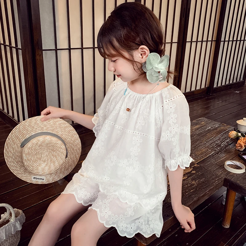 【宠粉浮力】米米哈罗女童套装森系田园风套装短袖短裤两件套X24526