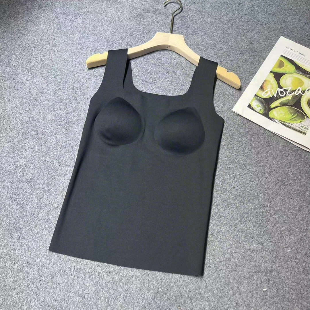 【女人必备】无痕美背桑蚕丝瑜伽修身背心8501