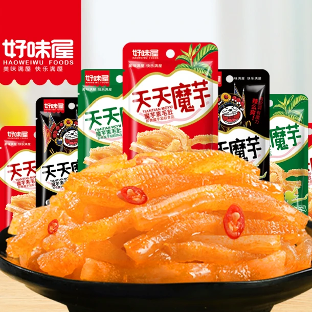 好味屋魔芋丝爽素毛肚散装小包装香辣山椒火锅味解馋下饭菜下酒菜