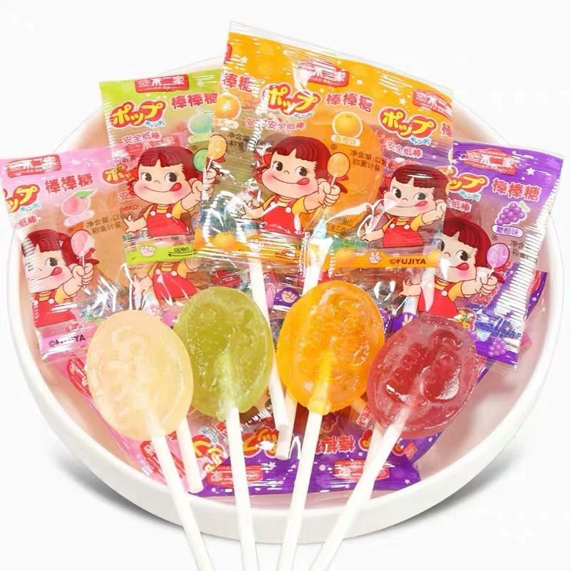 不二家棒棒糖水果口味硬糖喜糖儿童节日分享休闲小零食品网红爆款