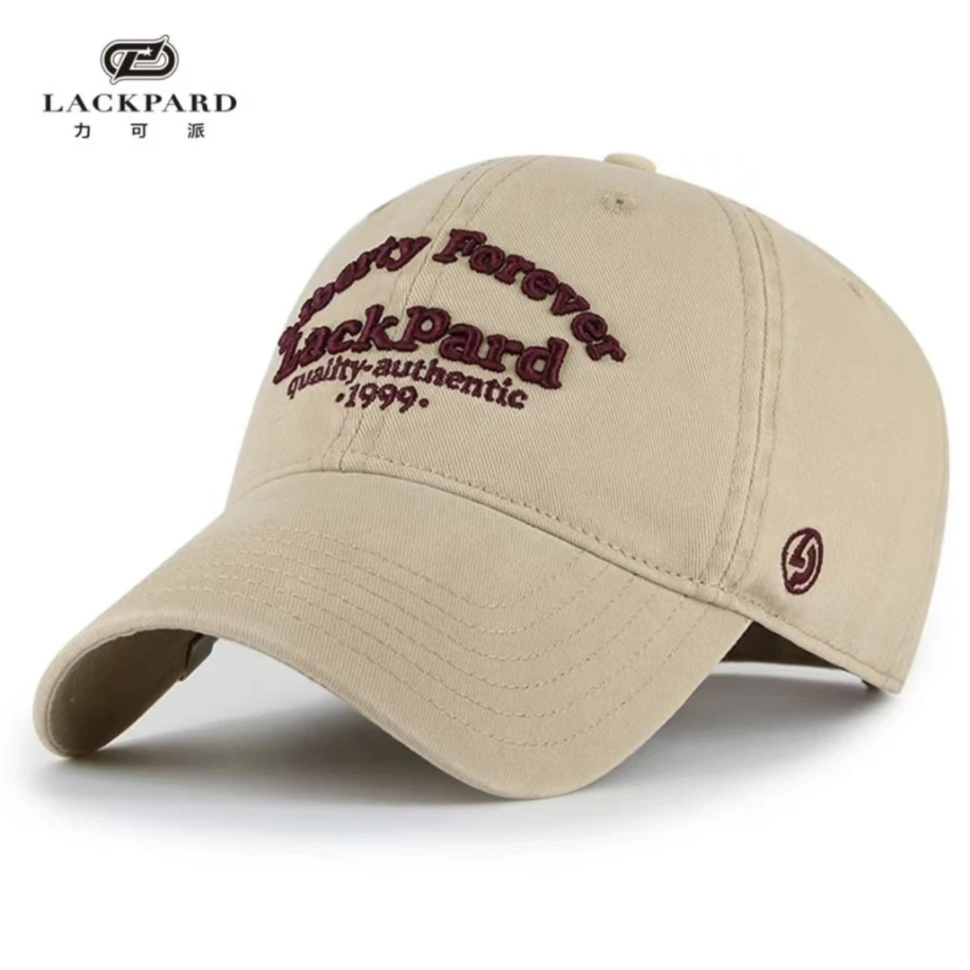 LACKPARD鸭舌帽女秋冬全棉软顶棒球帽男大帽檐显脸小时尚百搭帽子