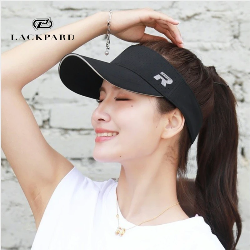 LACKPARD空顶帽男夏季运动跑步防晒帽女马拉松遮阳抗菌速干鸭舌帽