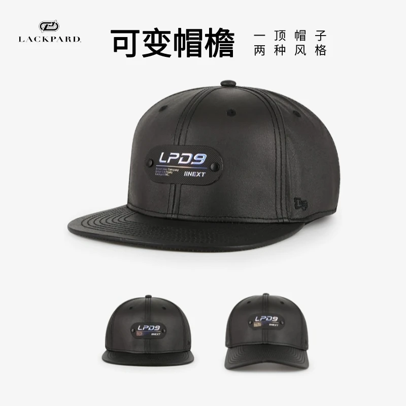LACKPARD棒球帽男士春夏美式复古鸭舌帽硬顶加深可变帽檐嘻哈帽子