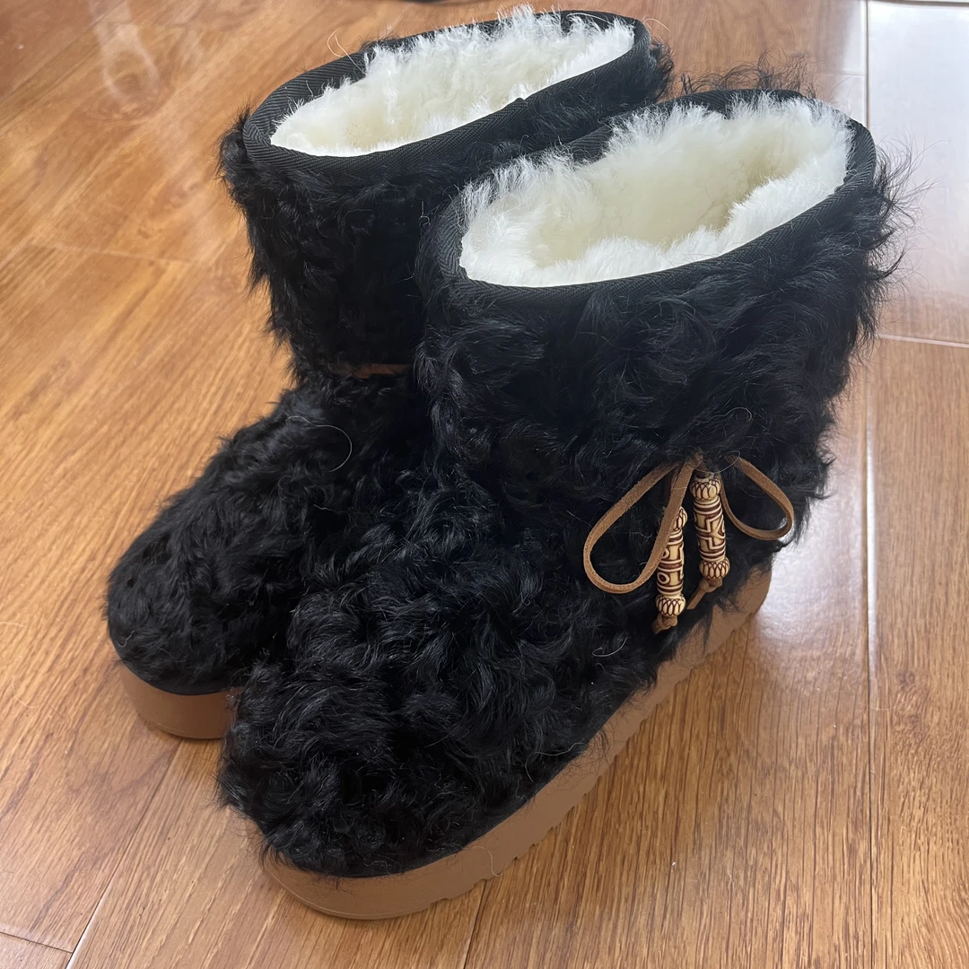 【断码微瑕NO退NO换】毛毛鞋女士雪地靴5858