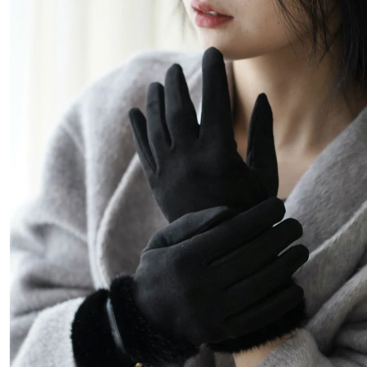 宜品猫·法国设计师款手套暖手套暖手套女士秋冬季