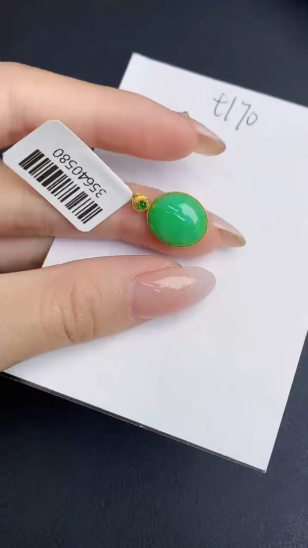 【闪购商品】翡翠颈饰18K金镶嵌00000000000